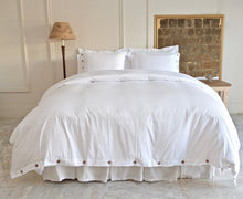 Load image into Gallery viewer, Button Duvet Cover in White