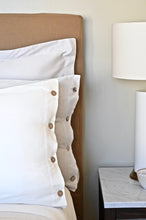 Load image into Gallery viewer, Button Shams in White