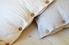 Load image into Gallery viewer, Button Shams in White