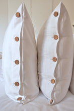 Load image into Gallery viewer, Button Shams in White
