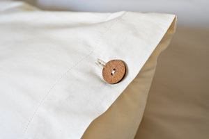 Button Shams in Natural